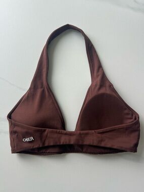 Oner Active Espresso SoftMotion Halter Sports Bra